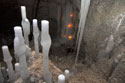 Ледяные сталагмиты с подсветкой